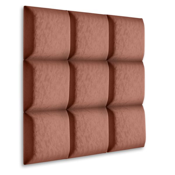 PANELE TAPICEROWANE ŚCIENNE BRUDNY RÓŻ WEZGŁOWIE 3D 40cm x 40cm zdjęcie 2