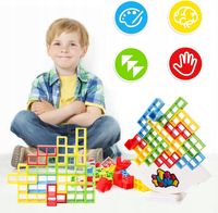 GRA układanka edukacyjna TETRIS wieża TETRA TOWER 72 el. PREZENT Montessori