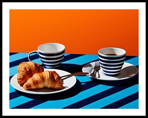 Plakat 65x50cm Croissanty na Arena.pl