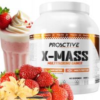 ProActive X-MASS GAINER NA MASĘ 3000g STRAWBERRY VANILIA