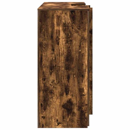 Biurko recepcyjne dąb wędzony 155x50x103,5 cm Drewno klejone na Arena.pl