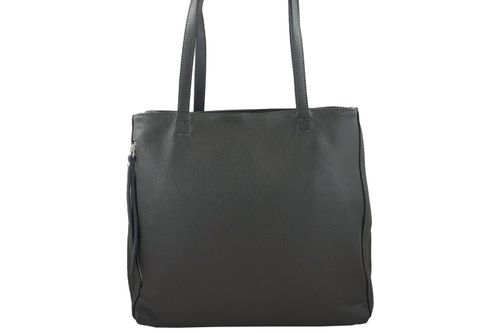 Torba skórzana A4 na ramię - Szara ciemna na Arena.pl