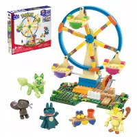 MEGA BLOKS CONSTRUX DIABELSKI MŁYN ZESTAW KLOCKÓW + 4 FIGURKI POKEMONÓW