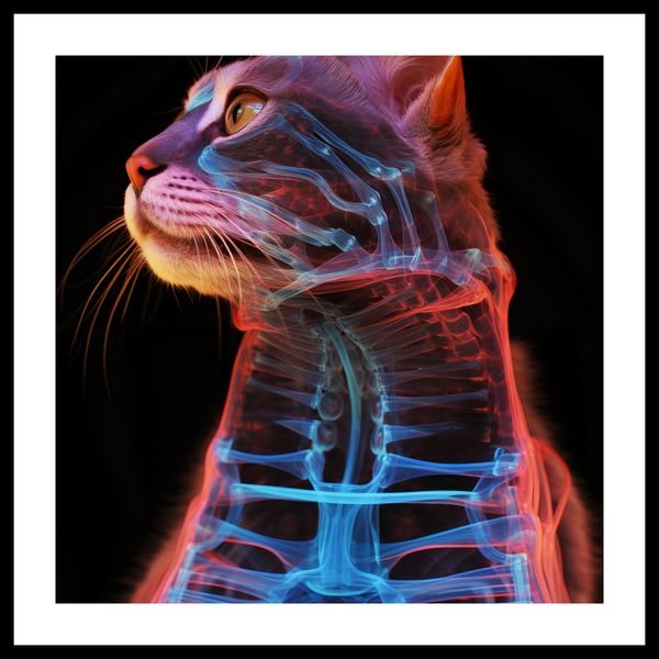 Plakat 40x40cm Anatomia Kota zdjęcie 3