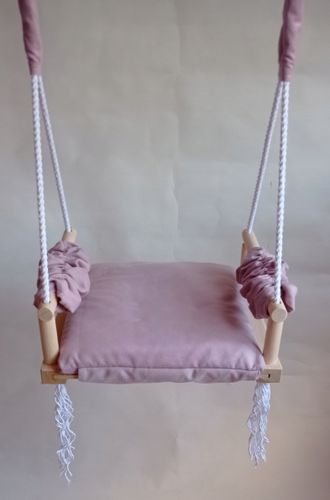 Huśtawka siedzisko biał dla dzieci SZARA DOM OGRÓD na Arena.pl