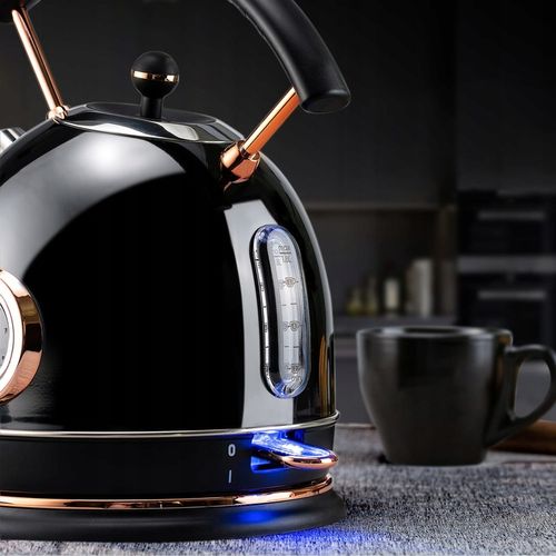 CZAJNIK ELEKTRYCZNY BEZPRZEWODOWY LED MODNY 1,8L 1500W INOX Z TERMOMETREM na Arena.pl