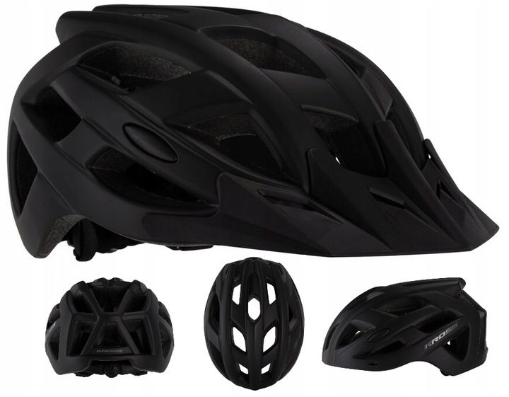 Regulowany kask KROSS ATTIVO CZARNY M (53-56cm) 265Gram IN_MOLD 23 Otwory zdjęcie 1