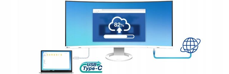 Monitor LED 32" Eizo EV3895-BK Curved zdjęcie 6