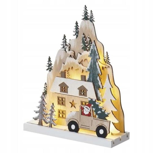 Dekoracja świąteczna LED wioska 3D 17x22 cm 2x AA timer DCWW17 na Arena.pl