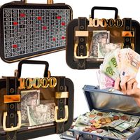 SKARBONKA WYKREŚLANA WYZWANIE 10000 ZŁ CZARNA WALIZKA OSZCZĘDZANIE PREZENT