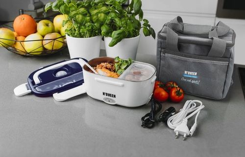 ELEKTRYCZNY LUNCH BOX POJEMNIK TERMOS OBIADOWY 230V 12V 24V + TORBA na Arena.pl