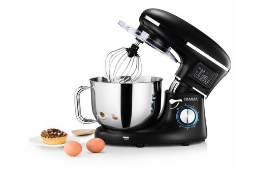 Robot planetarny z podgrzewaną misą Kuchenny Czarny MISA 6L DUŻA MOC 3000W na Arena.pl