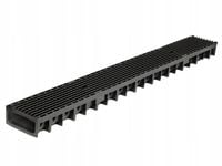 Odwodnienia liniowe A15 z rusztem z tworzywa. Niskie, tarasowe,