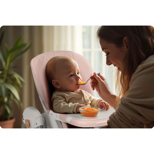 Krzesełko do karmienia Nukido Elite różowe na Arena.pl