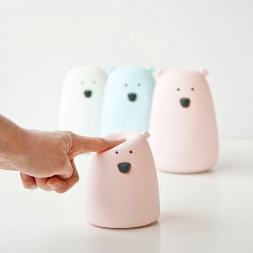 Rabbit&Friends Lampka miś biała z pilotem na Arena.pl