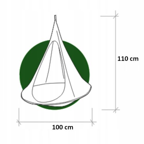KOKON WISZĄCY NAMIOT HAMAK HUŚTAWKA GNIAZDO DO OGRODU POKOJU 100x110 INNY na Arena.pl