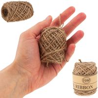 SZNUREK JUTOWY NATURALNY JUTA 10M OZDOBNY BRĄZOWY