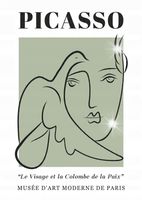 Plakat 59,4x42 A2 Picasso nowoczesny linie minimalizm VINTAGE kobieta twarz
