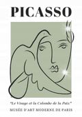 Plakat 59,4x42 A2 Picasso nowoczesny linie minimalizm VINTAGE kobieta twarz