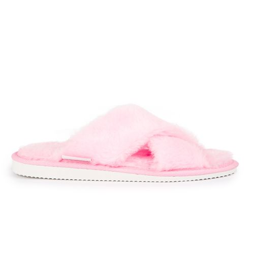 Kapcie damskie ciepłe puchate różowe pantofle domowe z futerkiem 39 na Arena.pl