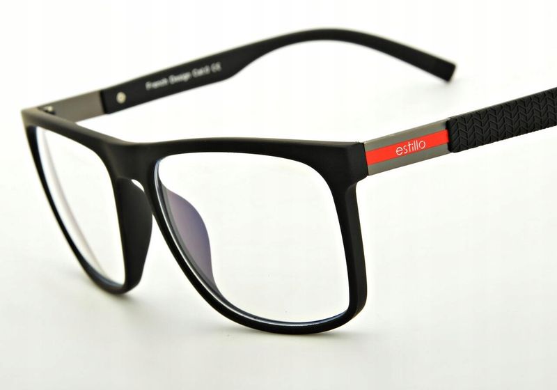 Okulary Nerd z Filtrem NIEBIESKIM Zerówki zdjęcie 3