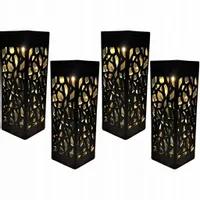 LAMPY SOLARNE ZESTAW 4 SZT LAMPKI LED OZDOBNE OGRÓD BALKON SOLAR LAMPA