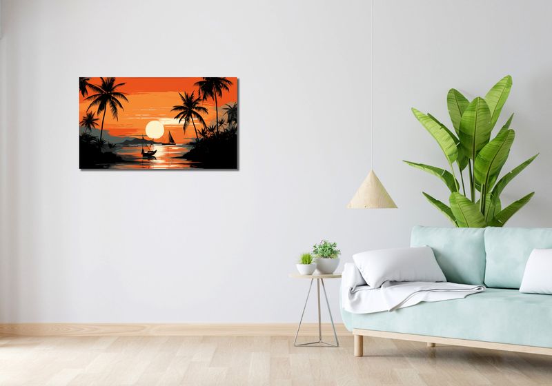 Obraz 90x50cm Tropikalny spokój zdjęcie 2
