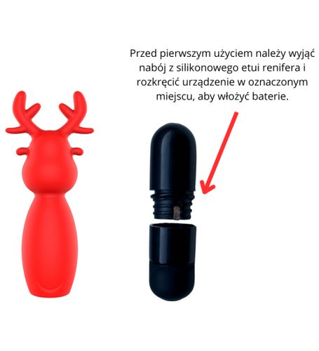 Mini wibrator - Słodki Reniferek na Arena.pl