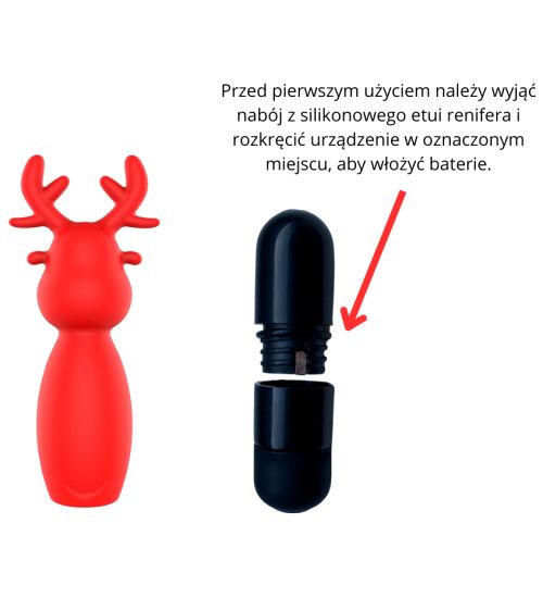 Mini wibrator - Słodki Reniferek zdjęcie 3