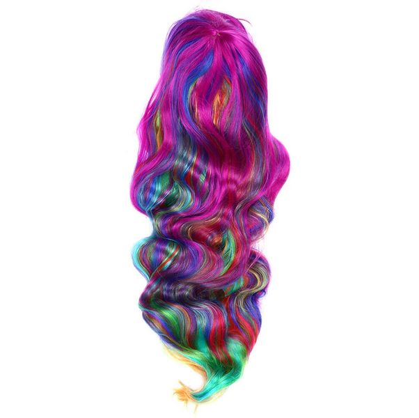 Peruka multicolor 80 cm zdjęcie 3