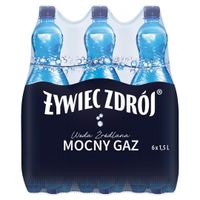 Żywiec Zdrój Mocny Gaz Woda źródlana 1,5 l x 6 sztuk