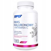 SFD KWAS HIALURONOWY + WITAMINA C 180 TAB SKÓRA WŁOSY PAZNOKCIE ODPORNOŚĆ