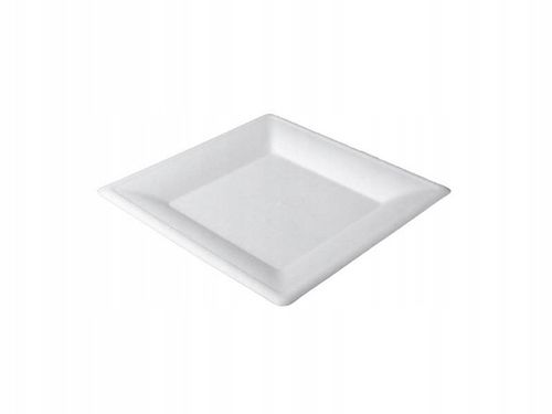 Kwadratowe talerze EKO 26×26 cm z trzciny cukrowej bio jednorazowe– 50 szt na Arena.pl
