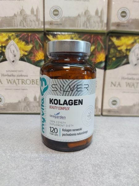 KOLAGEN MyVita Silver Pure 100% Arthro Kwas hialuronowy GLUKOZAMINA 120kaps zdjęcie 3
