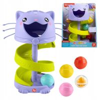 FISHER PRICE PETS KOCIA WIEŻA Z PIŁECZKAMI CENTRUM ZABAW SENSORYCZNE 9m+