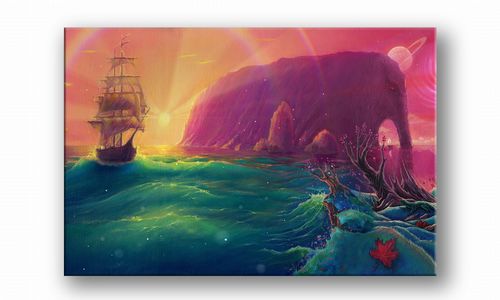 OBRAZ NA PŁÓTNIE 119 Kraina marzeń 60x40cm na Arena.pl