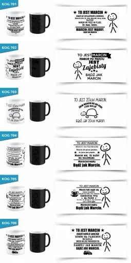 KUBEK magiczny TO JEST MARCIN BĄDŹ JAK TWOJE IMIĘ zdjęcie 3