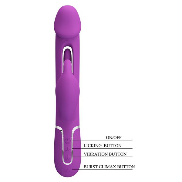 Pretty Love - Kampas Purple, 7 Vibration Functions 4 Licking Settings zdjęcie 10