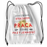 Plecak Dla Strażaka Sportowy Szkolny Worek Torba Z Nadrukiem Ze Zdjęciem