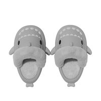 KAPCIE DOMOWE PLUSZOWE REKINY LACZKI SHARK 40-41 ZIMOWE SZARE