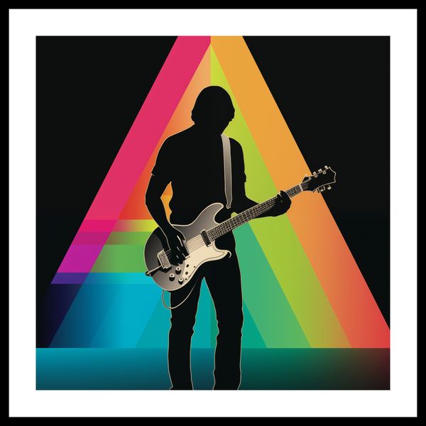 Plakat 40x40cm Pryzmat przez Gitarę zdjęcie 3