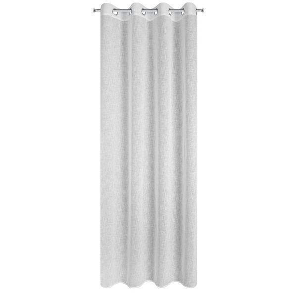 Firana gotowa na przelotkach ALICJA 140x250 Eurofirany biały zdjęcie 3