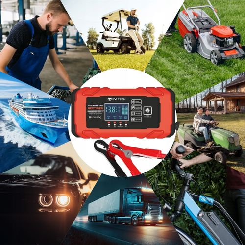 Prostownik do akumulatorów samochodowy 12V 24V AUTOMATYCZNY funkcja NAPRAWY na Arena.pl