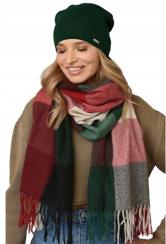 Damska CZAPKA jesienna modny styl podpinana POLSKI PRODUCENT zimowa UNI V3 na Arena.pl