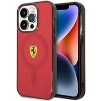 Etui Ferrari do iPhone 14 Pro, Czerwony MagSafe