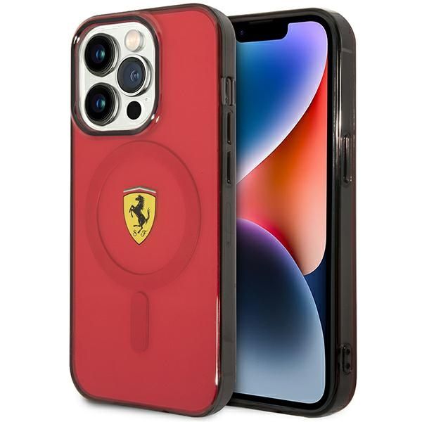 Etui Ferrari do iPhone 14 Pro, Czerwony MagSafe zdjęcie 1