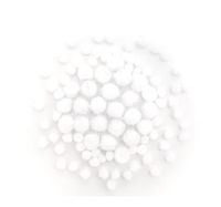 POMPONY AKRYLOWE OPAL MIX BIAŁE 85 SZT KSPO-008 DP CRAFT