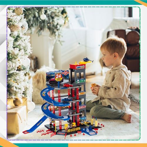 DUŻY PARKING GARAŻ PIĘTROWY AUTA HELIKOPTER TOR SAMOCHODOWY WINDA na Arena.pl