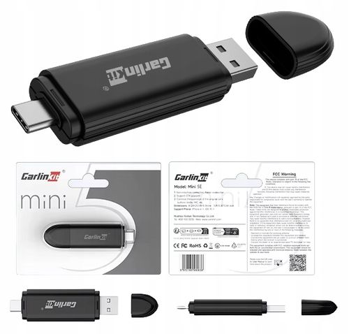 Bezprzewodowy Adapter CarlinKit Mini SE CarPlay Bluetooth USB do samochodu na Arena.pl