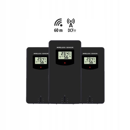 STACJA POGODOWA Z DCF METEO SP301 POGODYNKA HIGROMETR BAROMETR 3 na Arena.pl